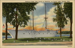 Seascout Base. (Boy Scouts of America), on Carter Lake Postcard
