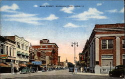 Main Street Marshalltown, IA Postcard Postcard