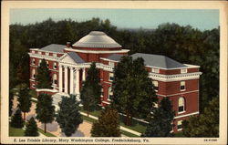 E. Lee Trinkle Library, Mary Washington College Fredericksburg, VA Postcard Postcard