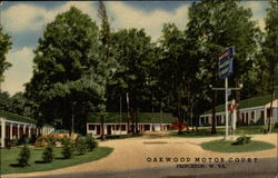 Oakwood Motor Court Postcard