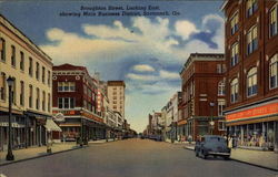 Broughton Street, Main Business District, Savannah, Ga Georgia Postcard Postcard