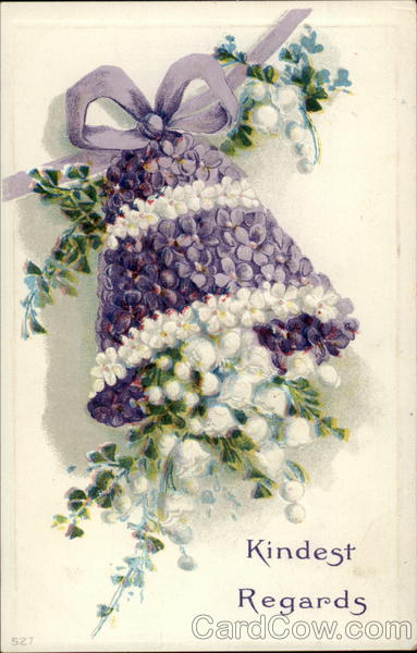 Kindest Regards Figures Made of Flowers