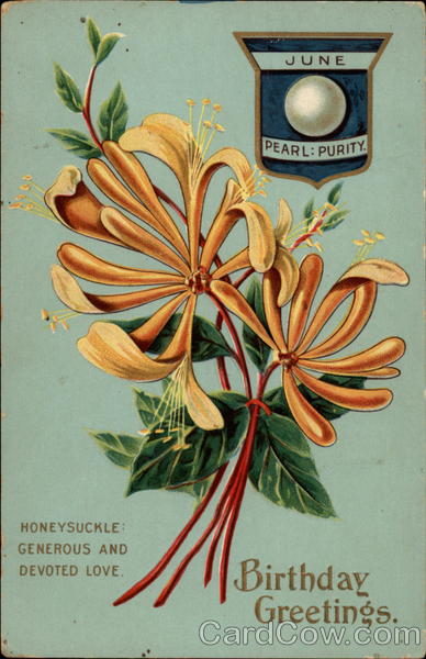 Birthday Greetings (June, Pearl: Purity) Months