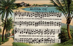 Aloha Oe Until We Meet Again Postcard