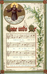 Come Unto Me (Hymn - Music and Lyrics) Postcard