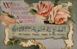 When Shadows Fall, and Starlight Gleams Songs & Lyrics Postcard Postcard