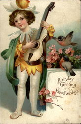 Birthday Greeting and Good Wishes Fantasy Postcard Postcard