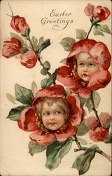 Easter Greetings Postcard