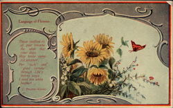 Language of Flowers Postcard