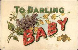 To Darling Baby To My Dear... Postcard Postcard