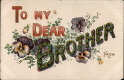 To My Dear Brother Postcard