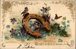 Herzlichen Gluckwunsch Greetings Postcard Postcard