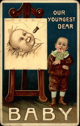 Our Youngest Dear Baby Postcard