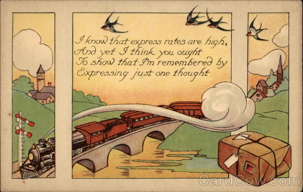 I know that express rates are high Trains, Railroad