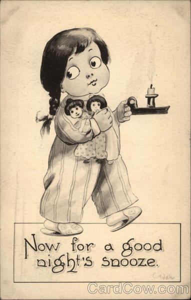 Now for a good night's snooze Girls