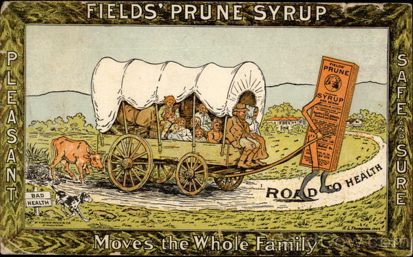 Fields' Prune Syrup Advertising