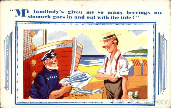 My Landlady's Given Me So Many Herrings Comic, Funny