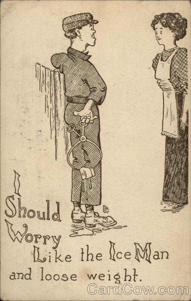 I Should Worry like the Ice Man and Loose Weight Comic, Funny