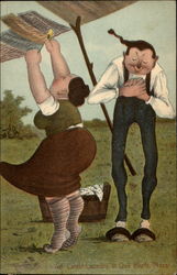 Latest Laundry at Oak Bluffs, Mass Postcard