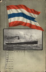 P.M.S.S. Co's "Manchuria" Postcard