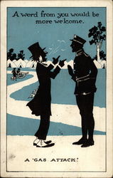 A Gas Attack Postcard