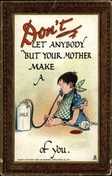 Don't Let Anybody but Your Mother Make a Baby of You Babies Postcard Postcard