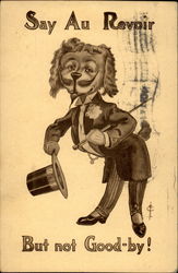 Say Au Revoir, But Not Good-By! Postcard