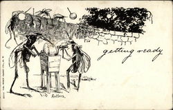 Getting Ready: Mosquitoes Preparing for Attack Postcard