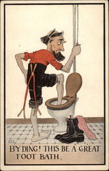 By Ding! This be a Great Foot Bath Postcard