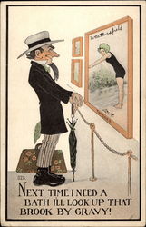 Next Time I Need a Bath, I'll Look Up that Brook by Gravy! Postcard