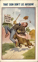 That sign don't lie anyhow! Postcard