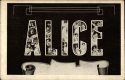 Alice, A Wonderful Name! Postcard