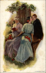 A Double Play Postcard