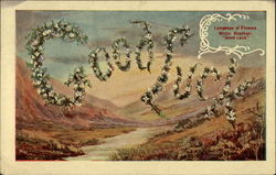 Language of Flowers: "Good Luck" Postcard