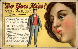 "Do You Kiss?" Postcard