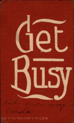 Get Busy Phrases & Sayings Postcard Postcard