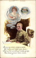 Across My Vision, Comes a Scene of Home and Loved Ones Dear Postcard