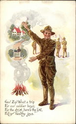 Gee! Zip! What a trip Postcard