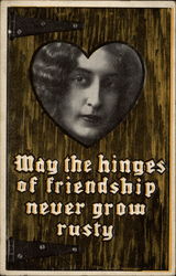 May Hinges of Friendship Never Grow Rusty Postcard