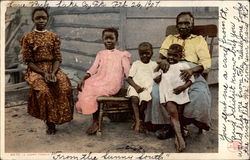 A Happy Family, "From the Sunny South" Postcard