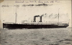 SS Congress Largest Coastwise Steamer Boats, Ships Postcard Postcard