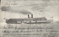 Montreal steamer Postcard