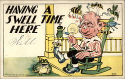Having a Swell Time Here Postcard