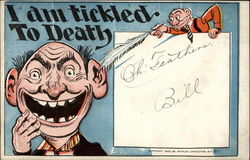 I am tickled to Death Postcard