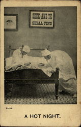 A hot night Postcard