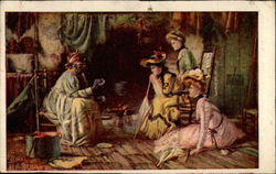 Slave Telling a Story Postcard