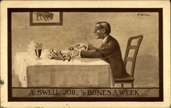 A Swell Job, 4 Bones a Week Postcard