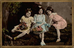 Happy All They Live Long Day, In Their Sweet and Childish Way Postcard