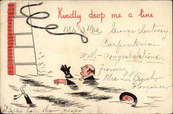 Kindly drop me a line Postcard