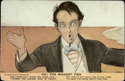 Oh! The Biggest Fish Postcard